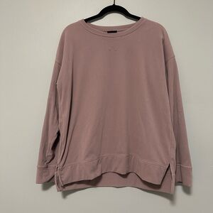 32 Degrees Mauve Relaxed Fleece Sweatshirt